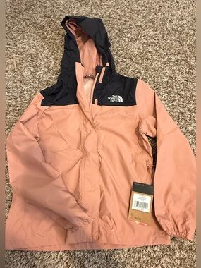 The North Face Kid's Hooded Jacket - Dusty Rose & Black
